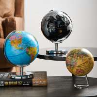 Terrestrial Earth Globe World Map พร้อมขาตั้ง Geography Education Toy Home Decoration Office Ornament Kids Gift