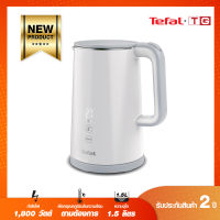 **ส่งฟรี**Tefal กาต้มน้ำไฟฟ้าไร้สาย จอแสดงผลดิจิตอล  (1.5L) 6 ถ้วย 1800W สีขาว รุ่น KO6931KR