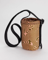 Puffy Water Bottle Sling - Trippy Swirl Salmon กระเป๋า ใส่ขวดน้ำ สะพายข้าง