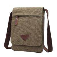 Mini Canvas Shoulder Bags for Men Solid Colors Messenger Strong Fabric Vintage Style Crossbody Bags  New Design