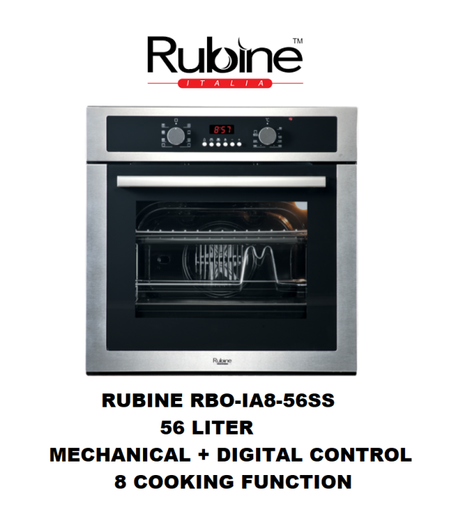 RUBINE RBOIA856SS stainless steel builtin oven Lazada