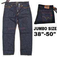 ยีนส์ทรงกระบอกชาย JUMBO SIZE 38 -50  ยีนส์มิดไนด์ ฟอกนิ่มCotton100%