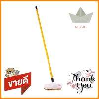 แปรงขัดพื้นบรูมทองเหลือง ตราสมอ 8 นิ้ว สีเหลืองFLOOR CLEANING BRUSH WITH BRASS BRISTLES ANCHOR 8IN YELLOW **จัดส่งด่วนทั่วประเทศ**