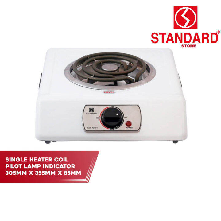 Standard Electric Stove Pure White (SES1200T) (305mm x 355mm x 85mm