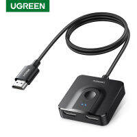 UGREEN ตัวสลับสองทาง HDMI (สองตัดหนึ่ง / หนึ่งจุดสอง) พร้อมสาย HDMI Model: 70607