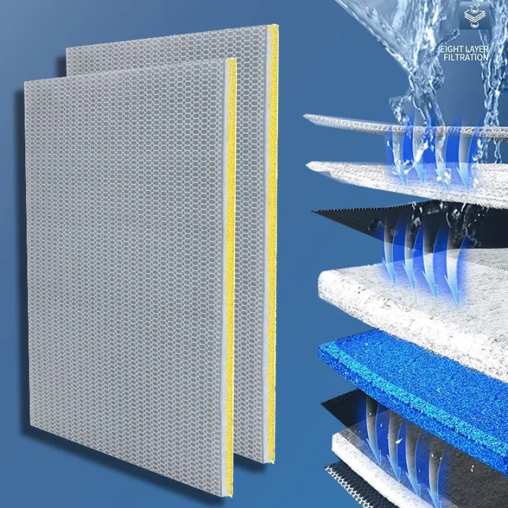 Reusable 8D Aquairum Filter Sponge Fish Tank Filter Media Sponge No