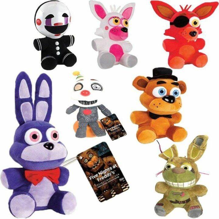 2022ใหม่20ซม-fnaf-ห้าคืนที่ของเล่นกำมะหยี่ของ-freddy-ตุ๊กตาหมีของขวัญน่ารักเจ้าเล่ห์