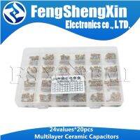 24values*20pcs=480pcs 50V 10PF~10UF 5.08mm Multilayer Ceramic Capacitors MLCC Assorted Kit + BOX WATTY Electronics