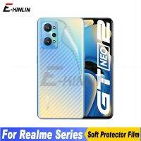 ปกป้องหน้าจอสำหรับปลอกด้าหลังวัสดุคาร์บอนไฟเบอร์5ชิ้น/ล็อต Realme GT GT2 Master นีโอโปร2T 3 2 3T 5G ไม่กระจกเทมเปอร์ฟิล์มสติ๊กเกอร์