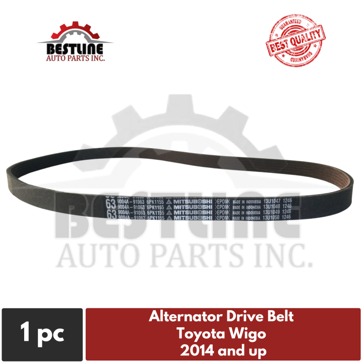 Alternator Drive Belt / Fan Belt for Toyota Wigo 2014 and up / Toyota