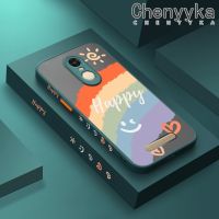 เคส Chenyyka สำหรับ Xiaomi Redmi โน๊ต3 Note 3 Pro Note 2เคสแฟชั่น Happy Smile มีน้ำค้างแข็งโปร่งใสแข็งด้านข้างเคสขอบสี่เหลี่ยมปลอกซิลิโคนกล้องกันกระแทกเคสนิ่ม