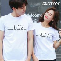 ((T-T Shirt))สินค้าพร้อมส่ง เสื้อยืดคู่รัก ลายหัวใจน่ารัก (ขายเป็นตัวจ้า)