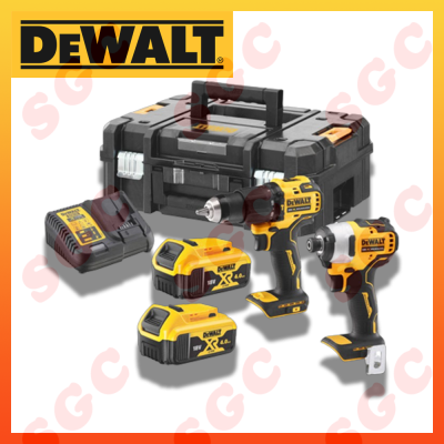 DeWALT DCK266M2T DeWALT ชุด COMBO SET ชุด ไขควงกระแทกไฟฟ้าไร้สาย + สว่านกระแทกไฟฟ้าไร้สาย ชุด ไขควงกระแทก + สว่านกระแทก