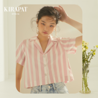 KIRAPAT SS21 Cropped shirt colors pink