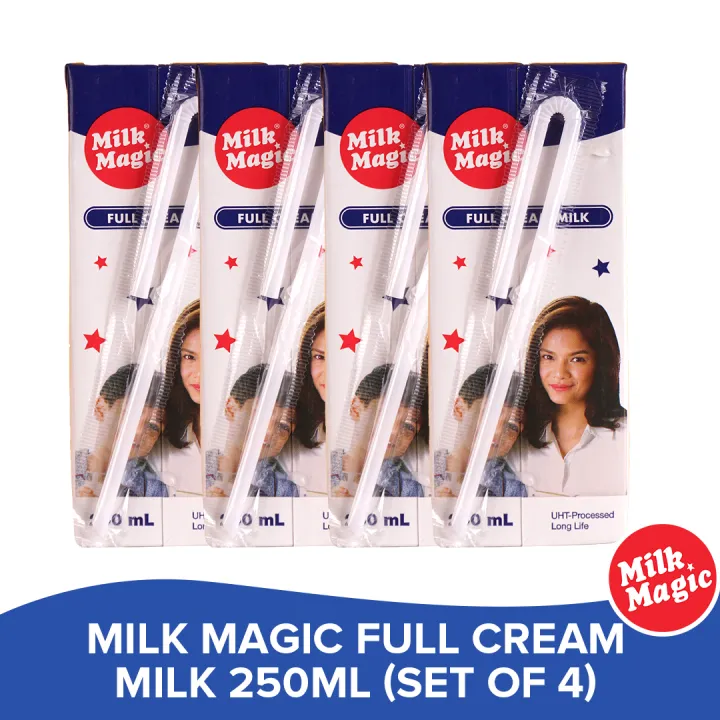 Milk Magic Full Cream Milk 250ml Set Of 4 Nutritious Healthy Flavored Drink Grocery Savers 1263