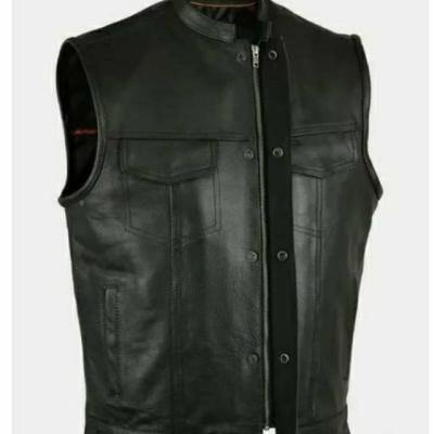 CODTheresa Finger PRIA Genuine Leather Vest Mens Vest Garut Genuine Leather Vest. Motorcycle Leather Vest