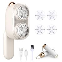 1 Set Lint Shaver Electric Lint Remover Dual-Head Defuzzer for Clothes, Sweater, Fuzz, Sofas, Toy