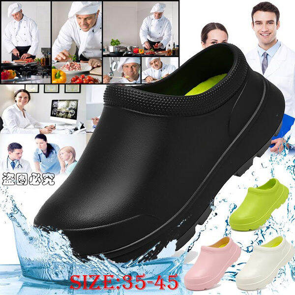 Men Chef Shoes Women Work Cook Shoes Waterproof Oilproof Kitchen Shoes