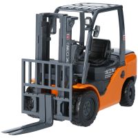 KDW 1/20 Car Model Forklift Truck Alloy Model Fork Truck Vehicle Model Engineering Car Metal Fork Lift Toy Boy Gift