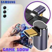 อะแดปเตอร์ ตัวแปลง ต่อ สายชาร์จ Adapter Usb-C to Type-C For Game รองรับการชาร์จ 100W ถ่ายโอนข้อมูลรวดเร็ว 4Gbps เชื่อมต่อหูฟังType-Cได้ Samsung A54 5G