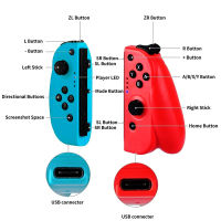 Wireless Controller Left Right Bluetooth Gamepad For Nintend Switch Joy Controller Handle Grip Switch Game