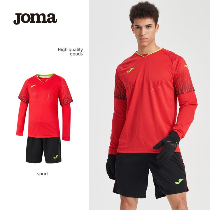 2023-high-quality-new-style-customizable-joma-homer-football-goalkeeper-goalkeeper-uniform-suit-mens-adult-long-sleeved-match-training-uniform