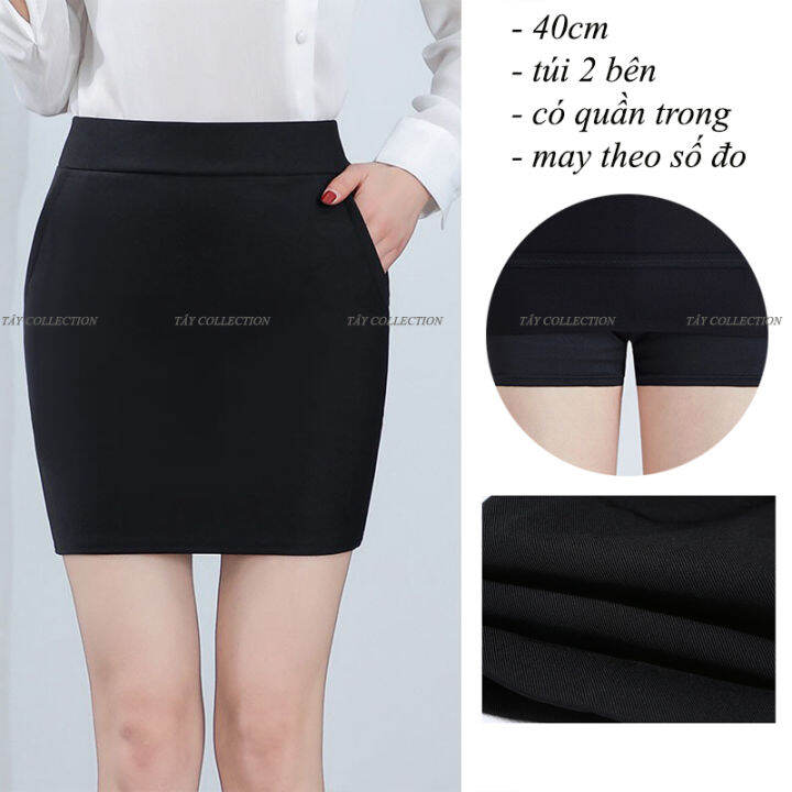 Chân Váy Bút Chì Bèo ch điệu thời trang công sở dáng dài xẻ tà trước   Lazadavn
