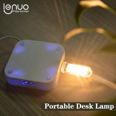 Lenuo Portable Desk Lamp Usb Led Book Lights 3 Leds 8 Leds Smd 5630 5730 Led Bulb 5v Power Input White 5000-6500k Warm White 3000-3500k Usb Night Ligh
