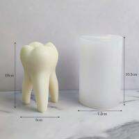 แม่พิมพ์ซิลิโคนสำหรับทำเทียนแม่พิมพ์เทียนซิลิโคนรูปร่างฟันสำหรับฟันอุปกรณ์ของตกแต่งบ้านทำด้วยมือทำด้วยมือขายส่ง