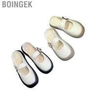 COD Boingek Women Slip On Sandals  Thick Sole Open Back Slide Sandal Increase Height Breathable Keep Drying for Outdoors