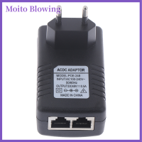 Moito ผนัง0.5A 48โวลต์ EU พาวเวอร์ซัพพลาย POE อะแดปเตอร์อีเธอร์เน็ต IP โทรศัพท์/กล้อง