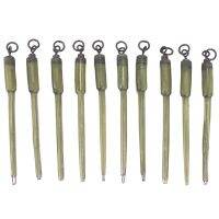 10Pcs Carp Fishing Connector Swivels PVA Tube Bags Stems Solid Bag Stems Lead Insert End Terminal Tackle Mash