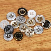 【CW】 10 50PCs Resin Sewing Scrapbooking Round Gold 4 Holes 11.5mm Costura Botones bottoni Crafts Clothing Garment