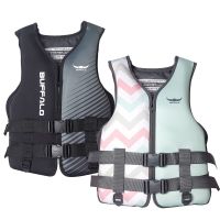 Neoprene Life Vest Kids/Adults Boating Drifting Water-skiing Safety Jacket Buoyancy Swimwear size S  M  L  XL  2XL  Life Jackets