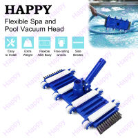 Pool Vacuum Head 14 สระว่ายน้ำโค้งสีฟ้าและสีขาวดูดสูญญากาศหัวแปรงสระว่ายน้ำเครื่องมือ Pool Spa Dirt Suction Vacuum Head Cleaner แปรงทำความสะอาดพื้นสระว่ายน้ำ