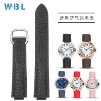 Suitable for Cartier blue balloon watch with leather black belt cartier mens and womens watch chain non-original accessories