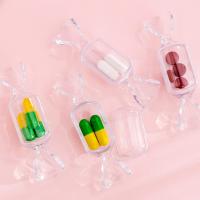 Cute Teen Girls Candy Shape Transparent MakeUp Storage Mini Portable Earrings Jewelry Bag Travel Cosmetic Case Organizer