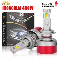 400W H4 H11 H7 LED 150000LM HeadLight Bulbs H8 H9 H1 HB3 HB4 9005 9006 9012 Led Double Copper Tube Turbo Fog Light 12V Auto Lamp Bulbs  LEDs  HIDs