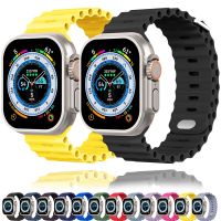 Ocean Strap for Apple Watch Band 49mm 44mm 40mm 45mm 41mm 42mm 38mm correa silicone bracelet iWatch series 7 6 4 5 3 se Ultra 8