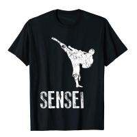 คาราเต้เสื้อ Sensei Cool ศิลปะการต่อสู้ของขวัญคลาสสิกเสื้อ &amp; Tees สำหรับชายผ้าฝ้ายเสื้อยืด Normal Rife Harajuku Camisas