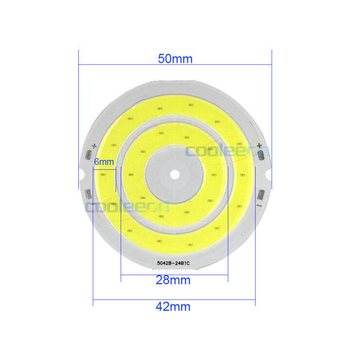 3-4v-50mm-round-cob-light-board-3-7v-crossed-circle-led-light-source-5w-cold-and-warm-white-light-diy-work-light-lighting