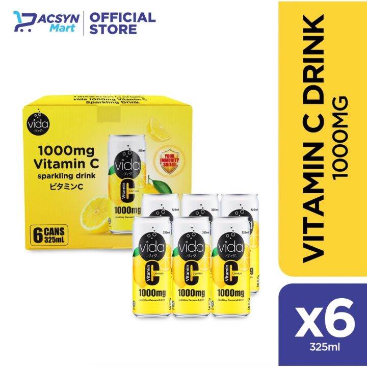 Vida C 1000 mg Vitamin C Soda (Box of 6) Lazada PH