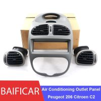 Baificar Brand New Genuine Dark Grey Fiber Instrument Pancel Dashboard Cover Air Vent Duct Kit 8231EY For Peugeot 206 Citroen C2