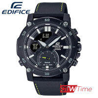 Casio Edifice  นาฬิกาข้อมือผู้ชาย สายหนัง รุ่น ECB-20CL-1ADF (สีดำ)