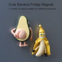 Cute Refrigerator Magnets Fruit Banana and Avocado Funny Magnets for fridge Whiteboards Home Decoration Dropshipping