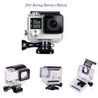 60เมตรกรณีกันน้ำป้องกันดำน้ำที่อยู่อาศัยปกเชลล์สำหรับ GoPro Hero10 9 8 7 6 5สีดำ4 5เซสชั่น4 3 3อุปกรณ์เสริมสำหรับกล้อง