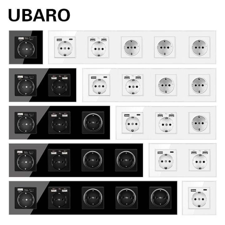 ปลั๊กไฟฝาผนังแก้วคริสตัลที่หรูหรานิรภัยเต้าเสียบสายไฟชนิด-c-5v-2100ma-ac110-250v-มาตรฐาน-eu