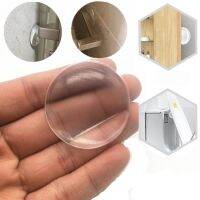 6pcs Transparent Soft Silicone Wall Protector Self-adhesive Door Handle Bumper Protective Furniture Refrigerator Anti-crash Pad