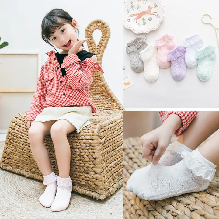 kids lace socks