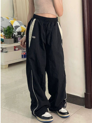 HOUZHOU Casual Baggy กางเกงผู้หญิง Vintage ขนาดใหญ่ Hip Hop Joggers Harajuku Streetwear BF หญิง Sweatpants กางเกงขากว้าง...